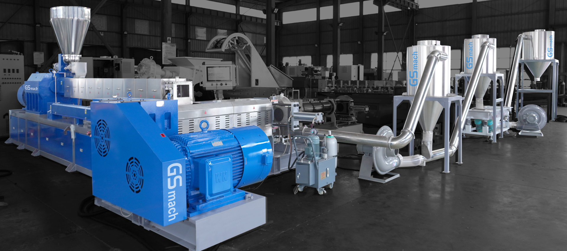 Machine de mélange d'extrudeuse à deux étages
