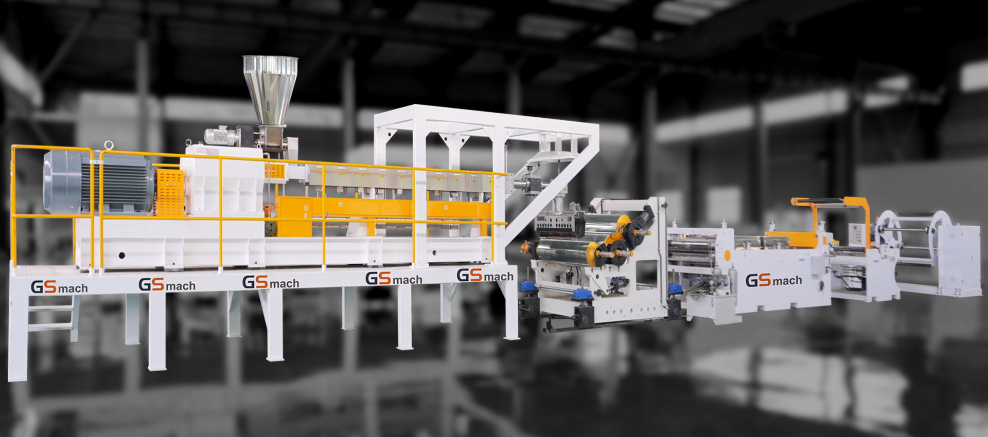Machine d'extrudeuse de feuille de plastique
