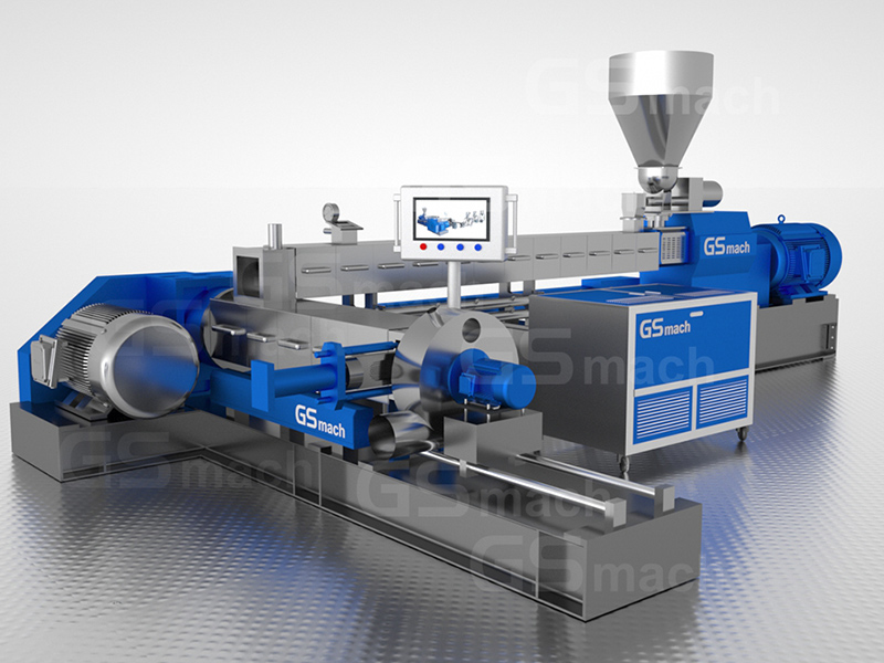Extrudeuse à vis à deux étages